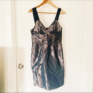 Banana Republic iridescent plum cocktail evening dress
